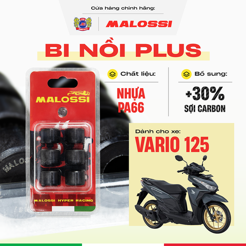 Bi nồi cao cấp gia cường sợi carbon Malossi cho xe Vario 125 - 2015