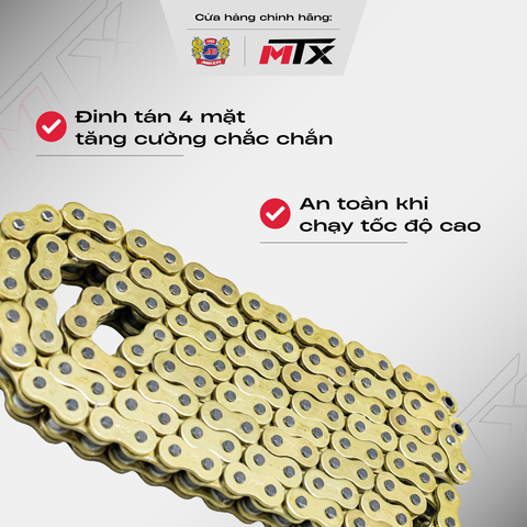Sên phốt X Ring hiệu suất cao MTX dành cho xe phân khối lớn.