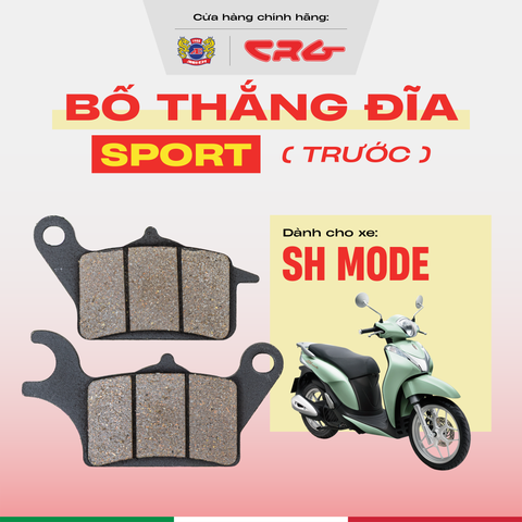 Bố Thắng Đĩa Phanh Ăn Chịu Nhiệt Cao CRG Sport X30 Kim Loại Đồng Cho Xe SH Mode Cũ