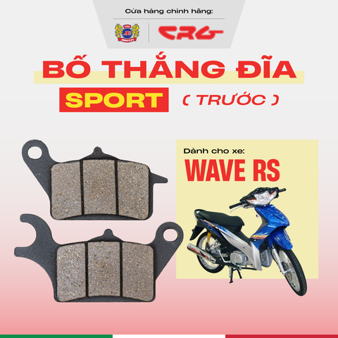Bố Thắng Đĩa Phanh Ăn Chịu Nhiệt Cao CRG Sport X30 Kim Loại Đồng Cho Xe Wave RS