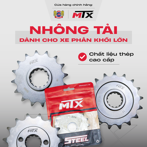 Nhông tải thép cap cấp cho xe phân khối lớn