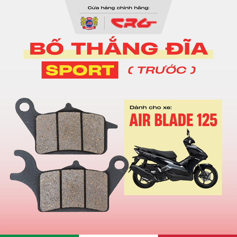 Bố Thắng Đĩa Phanh Ăn Chịu Nhiệt Cao CRG Sport X30 Kim Loại Đồng Cho Xe Air Blade 125