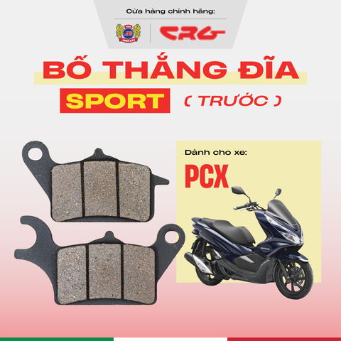 Bố Thắng Đĩa Phanh Ăn Chịu Nhiệt Cao CRG Sport X30 Kim Loại Đồng Cho Xe PCX