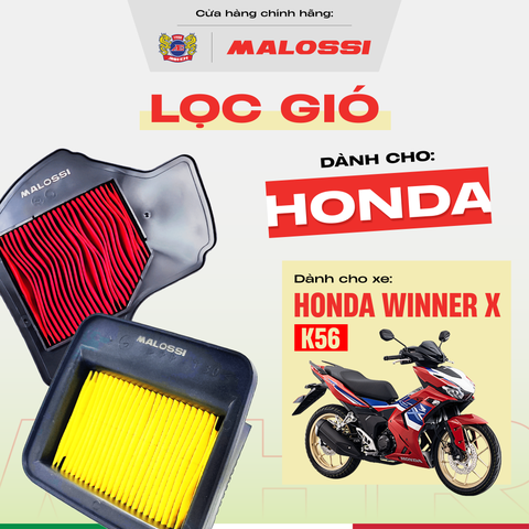 Lọc gió dầu xe máy Malossi cho xe Winner X lọc bụi vượt trội chuẩn zin