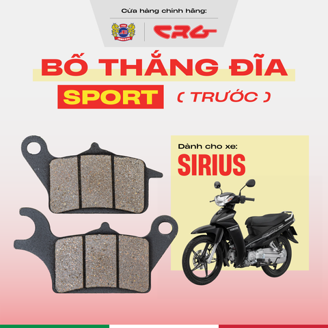 Bố Thắng Đĩa Phanh Ăn Chịu Nhiệt Cao CRG Sport X30 Kim Loại Đồng Cho Xe Sirius