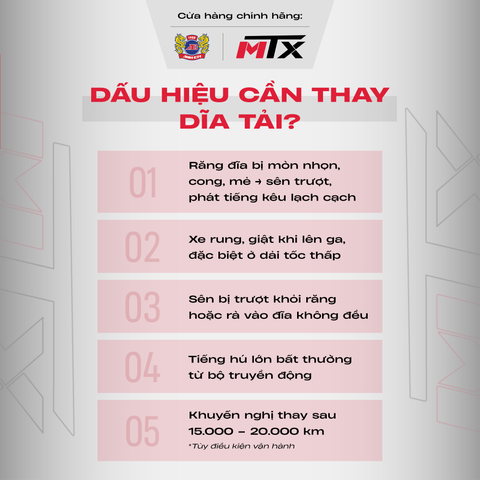 Dĩa tải thép cao cấp chống gỉ cho xe Phân khối lớn
