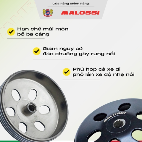 Chuông nồi SH Mode thép nhập khẩu Malossi