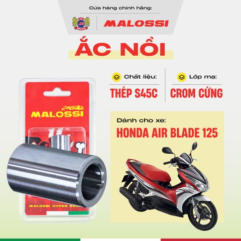 Ắc nồi Air Blade 125 thép cao cấp Malossi