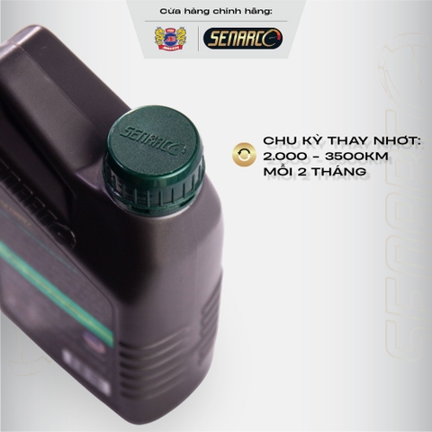 Nhớt cho xe phổ thông, xe côn tay Senarco Advanz bán tổng hợp chu kỳ thay nhớt trên 3000KM- hiệu suất cho mọi dòng xe