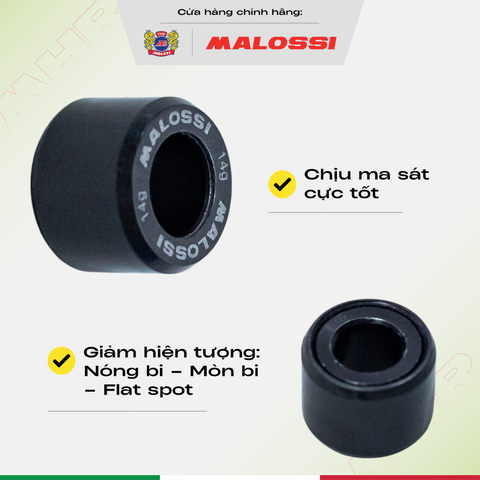 Bi nồi cao cấp gia cường sợi carbon Malossi Phiên bản màu đỏ