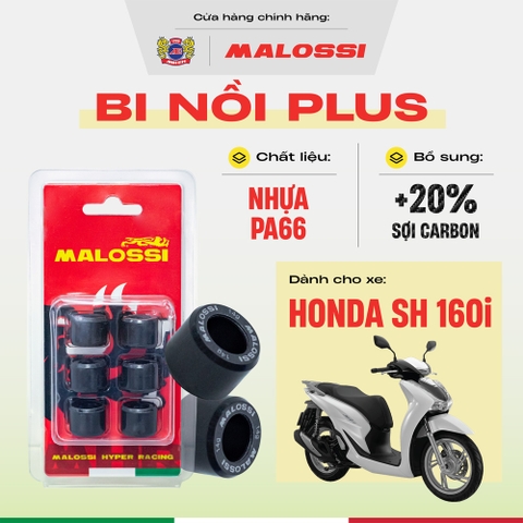 Bi nồi SH 160i cao cấp gia cường sợi carbon Malossi Phiên bản màu đỏ