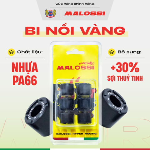 Bi nồi tiêu chuẩn Thép STKM11A Malossi phiên bản màu vàng