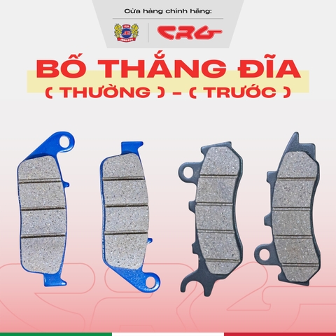 Bố thắng đĩa trước CRG Cellulose chính hãng tăng ma sát ceramic chống cháy