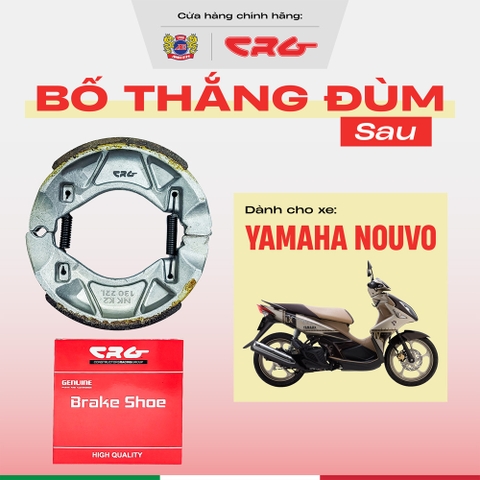 Bố thắng đùm sau Nouvo CRG 100% từ nhôm ADC12 tăng ma sát chất lượng vượt trội