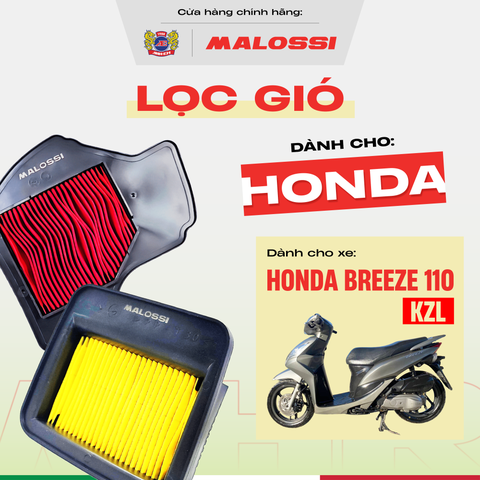 Lọc gió dầu xe máy Malossi cho xe Breeze 110 lọc bụi vượt trội chuẩn zin.