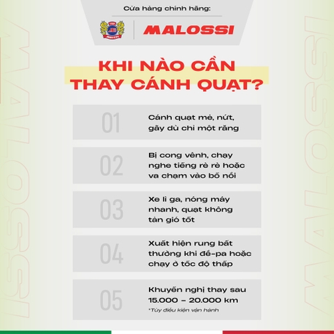 Cánh quạt Malossi ADC12 - dành cho dòng xe Honda