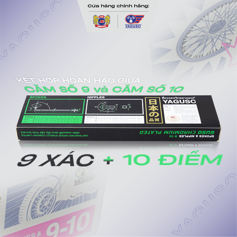 Combo căm Thái Yaguso số 9-10 nhiều kích thước cho mọi dòng xe