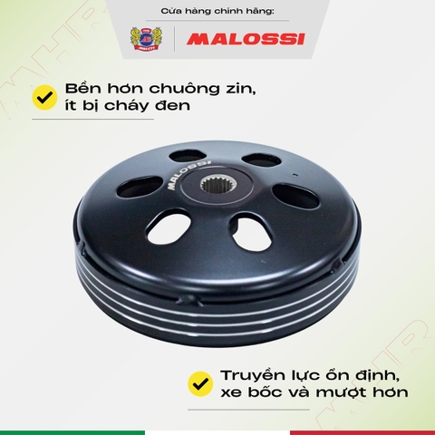 Chuông nồi PCX  thép nhập khẩu Malossi