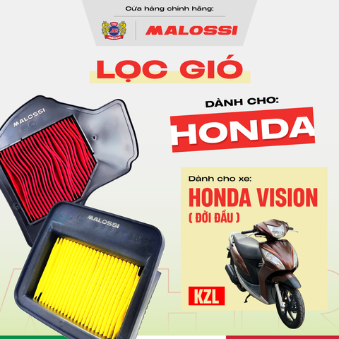 Lọc gió dầu xe máy Malossi cho xe Vision KZL lọc bụi vượt trội chuẩn zin.