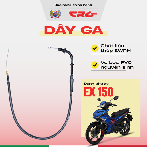 Dây ga Exciter 150 thép thay thế CRG bền bỉ như zin