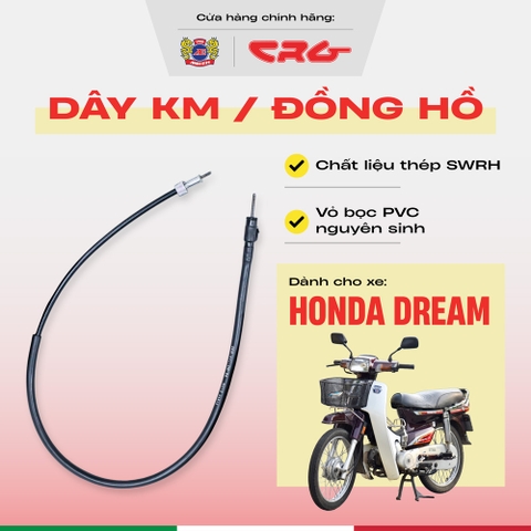 Dây công tơ mét Dream báo tốc CRG thép bền bỉ phù hợp tất cả dòng xe