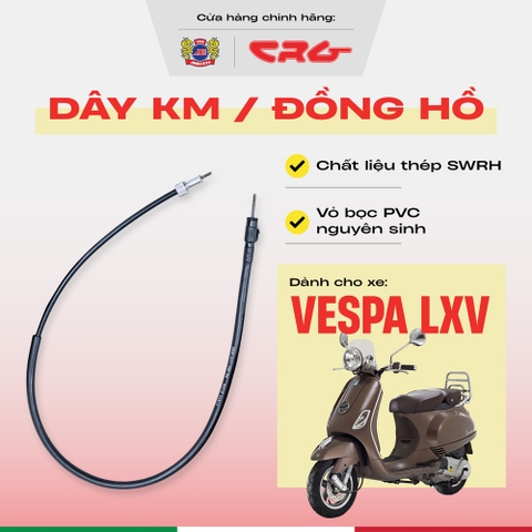 Dây công tơ mét Vespa LXV báo tốc CRG thép bền bỉ phù hợp tất cả dòng xe