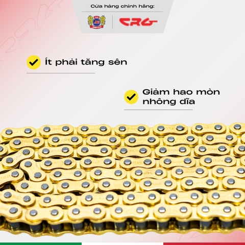 Combo nhông sên dĩa Exciter 135 plus sên vàng CRG dành cho nhiều dòng xe