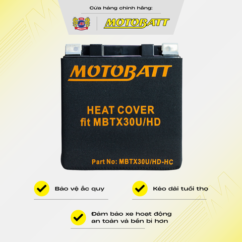 Túi Cách Nhiệt Ắc Quy Xe Máy Chống Nóng Tăng Tuổi Thọ Bình EVA HEAT COVER Motobatt MBTX30UHD Cho Harley Davidson