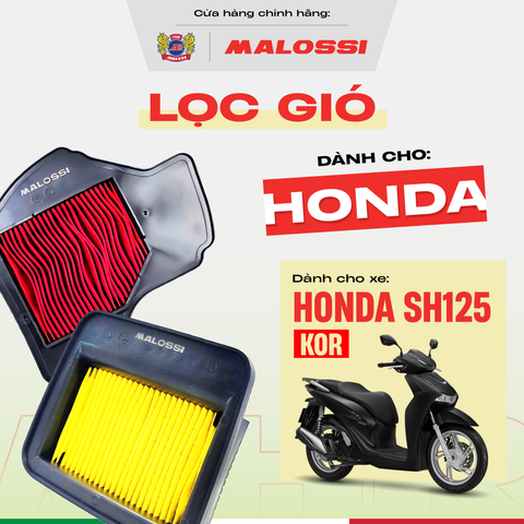 Lọc gió dầu xe máy Malossi cho xe SH 125 lọc bụi vượt trội chuẩn zin