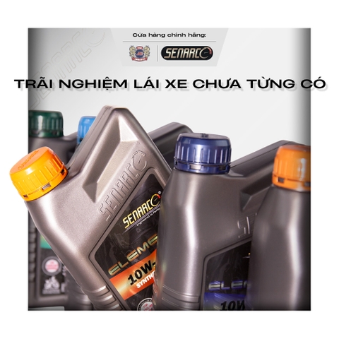 Nhớt tối ưu cho shipper Senarco Elemenz dòng tổng hợp pha trộn siêu tiết kiệm