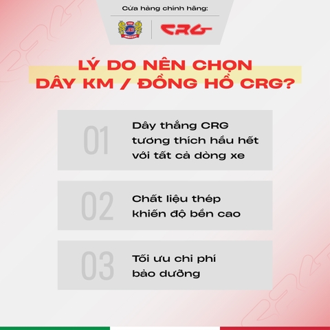 Dây công tơ mét Dream báo tốc CRG thép bền bỉ phù hợp tất cả dòng xe