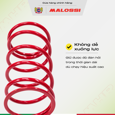 Lò xo trụ 20% thép hợp kim Malossi dành cho Honda 110 cho xe Air Blade/Vision/Lead/Click