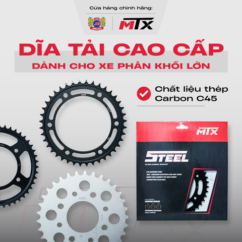 Dĩa tải thép cao cấp chống gỉ cho xe Phân khối lớn