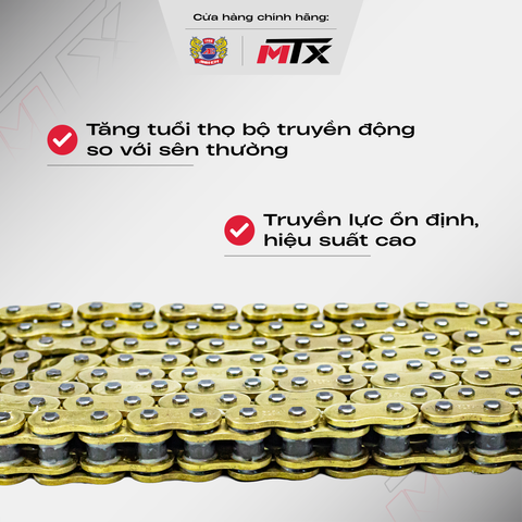 Sên phốt X Ring hiệu suất cao MTX dành cho xe phân khối lớn.