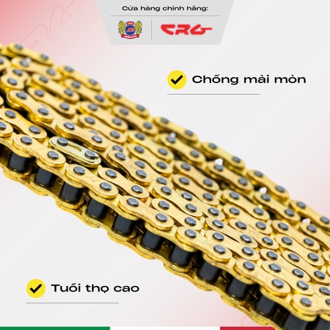 Combo nhông sên dĩa Exciter 135 plus sên vàng CRG dành cho nhiều dòng xe