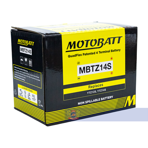 Bình điện phân khối lớn Motobatt Quadflex 170A 11,5Ah dòng khủng bảo hành 18 tháng chính hãng