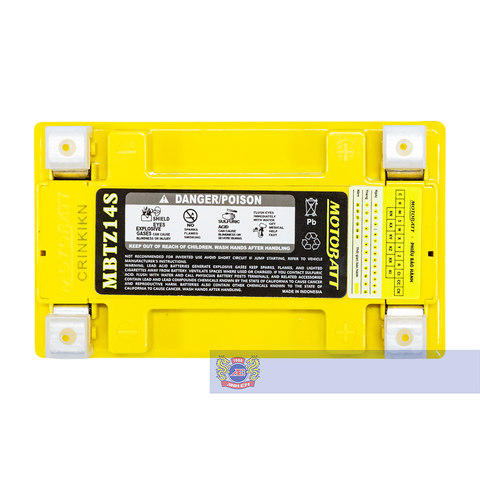 Bình điện phân khối lớn Motobatt Quadflex 170A 11,5Ah dòng khủng bảo hành 18 tháng chính hãng