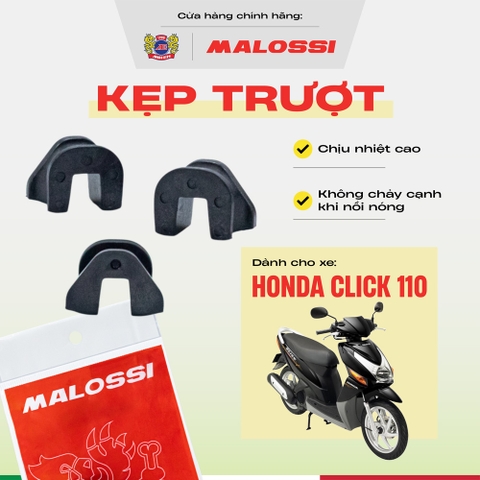 Kẹp trượt Click 110 bằng nhựa nhập khẩu Nhật Bản Malossi