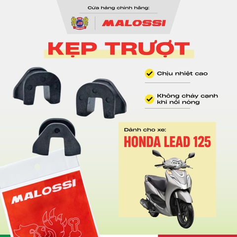 Kẹp trượt Lead 125 bằng nhựa nhập khẩu Nhật Bản Malossi