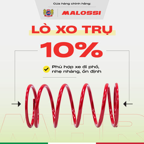 Lò xo trụ 10% thép hợp kim Malossi dành cho Honda