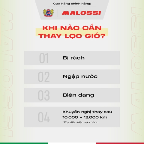 Lọc gió dầu cao cấp Malossi cho Honda