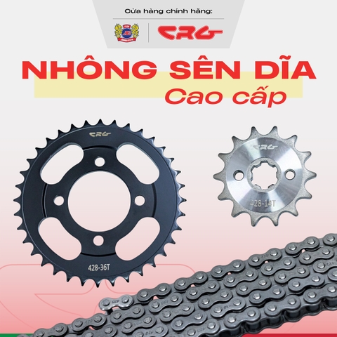 Bộ nhông sên dĩa (sên đen) CRG
