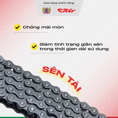 Nhông sên dĩa tiêu chuẩn CRG chính hãng phù hợp nhiều dòng xe