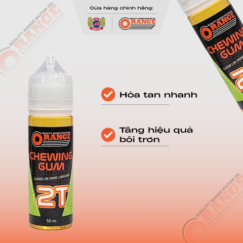 Phụ gia nhớt pha QRANGE CHEWING GUM 2T (50ml)