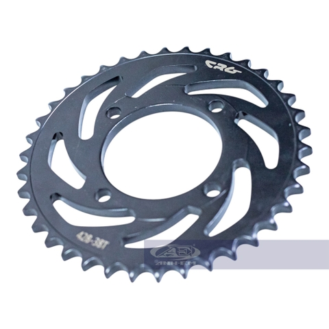 BỘ NHÔNG DĨA CRG RAIDER MÀU ĐEN  38T-14T