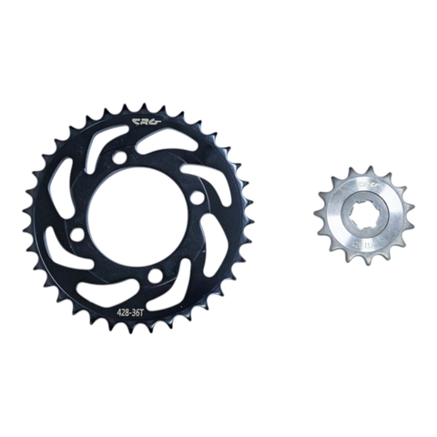 CRG BỘ NHÔNG DĨA SIRIUS MÀU ĐEN 36T-15T