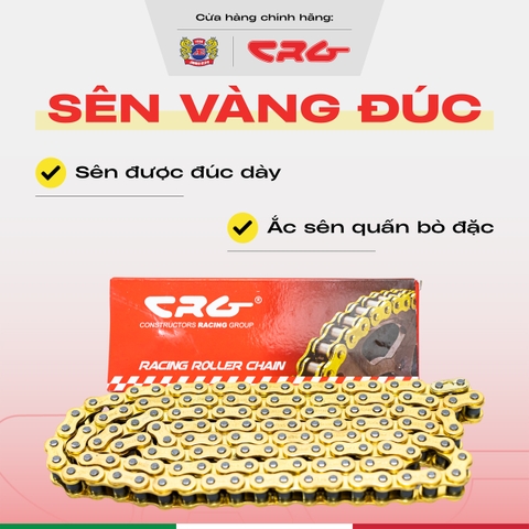 Sên vàng đúc CRG phù hợp với nhiều dòng xe