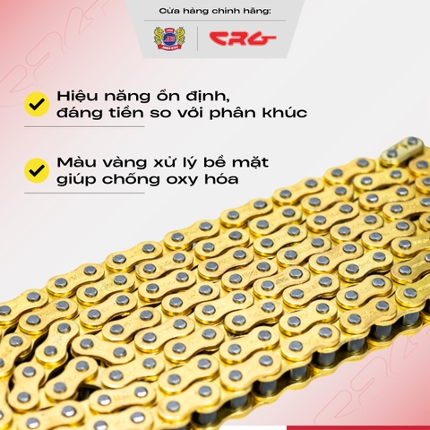 Sên vàng đúc CRG phù hợp với nhiều dòng xe