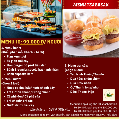 Menu bánh tiệc 10