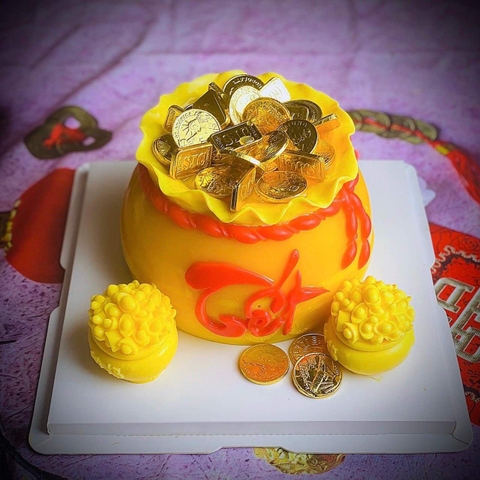 Bánh rau câu tết thỏi vàng